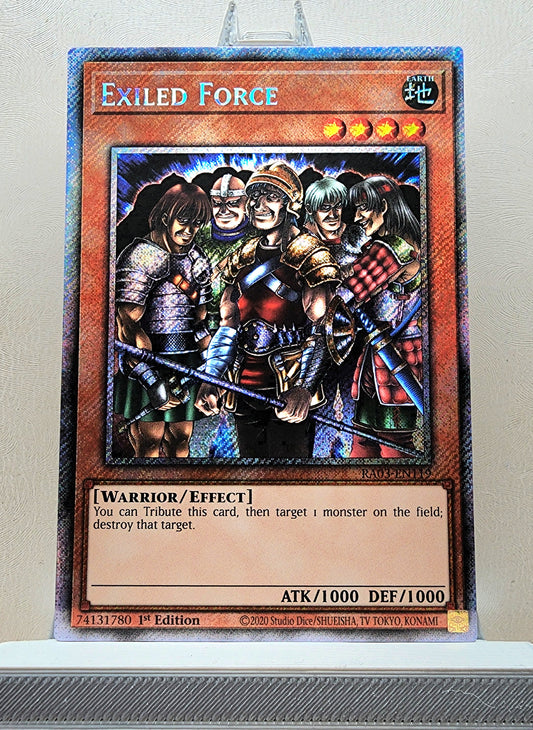 Yugioh! 1x Exiled Force (RA03 - Platinum Secret Rare) 1st Edition