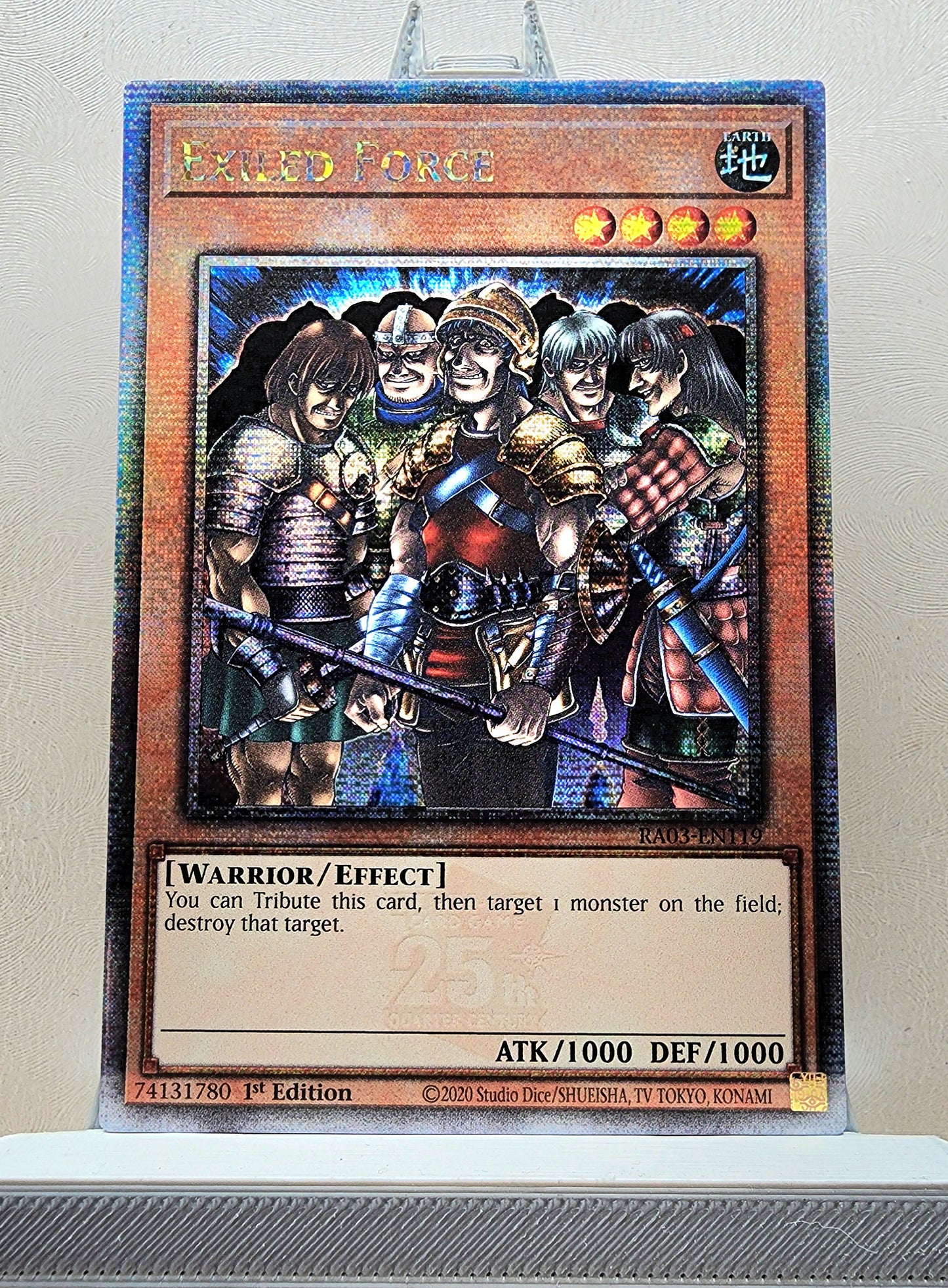 Yugioh! 1x Exiled Force (RA03 - Quarter Century Secret Rare) 1st Edition