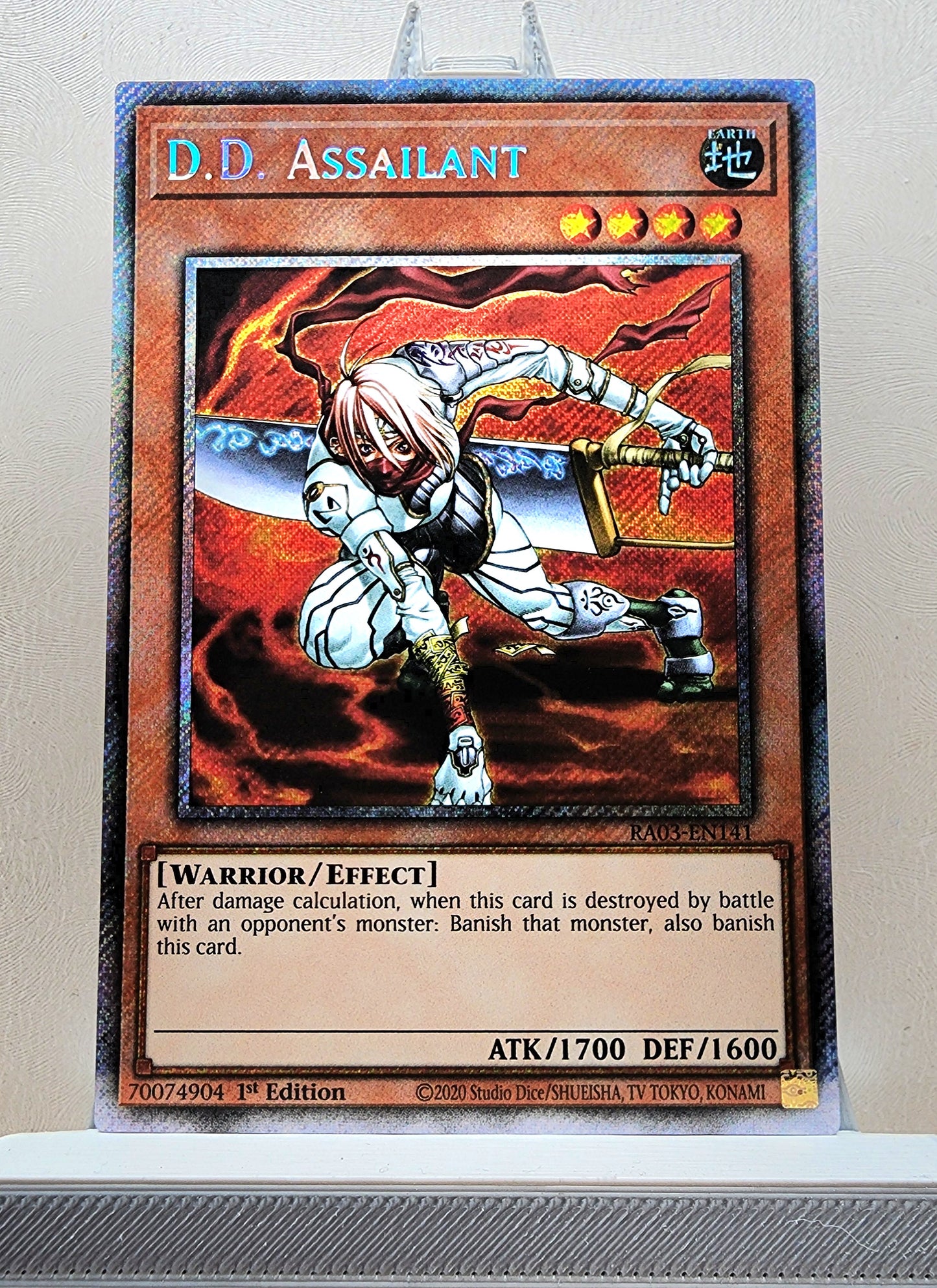 Yugioh! 1x D.D. Assailant (RA03 - Platinum Secret Rare) 1st Edition