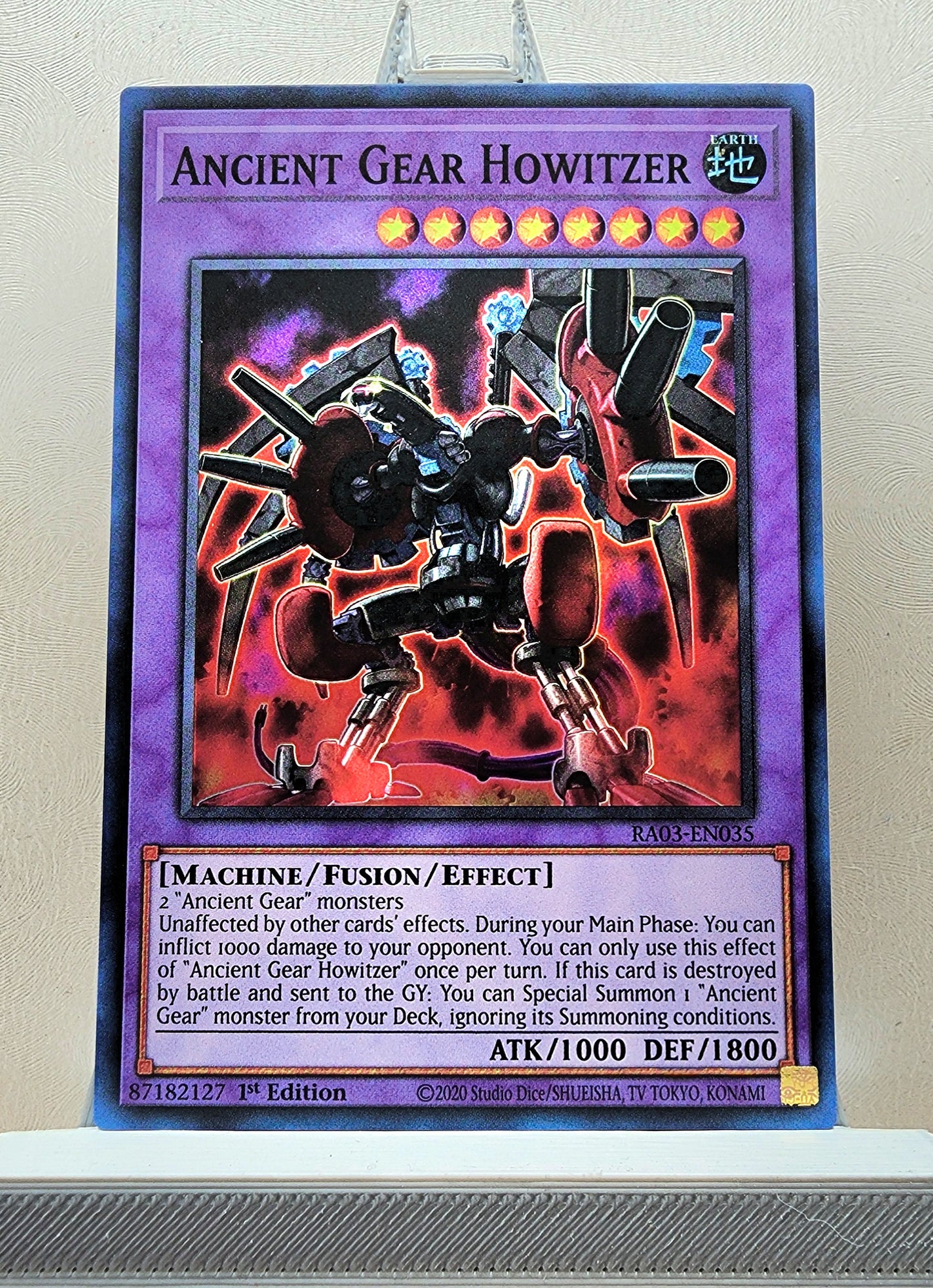 Yugioh! 1x Ancient Gear Howitzer (RA03 - Super Rare) 1st Edition