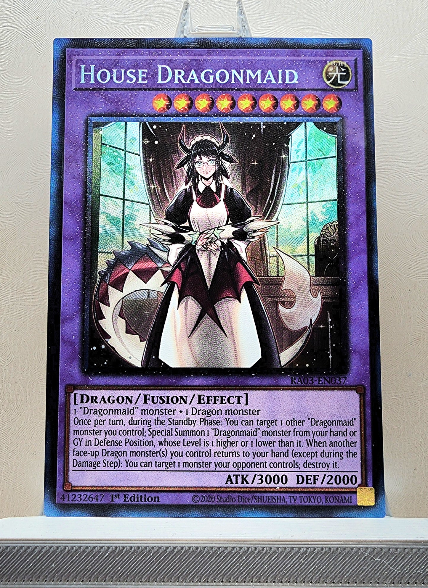 Yugioh! 1x House Dragonmaid (RA03 - Prismatic Collectors Rare) 1st Edition