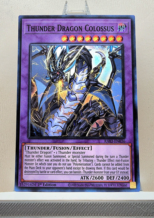 Yugioh! 1x Thunder Dragon Colossus (RA03 - Super Rare) 1st Edition