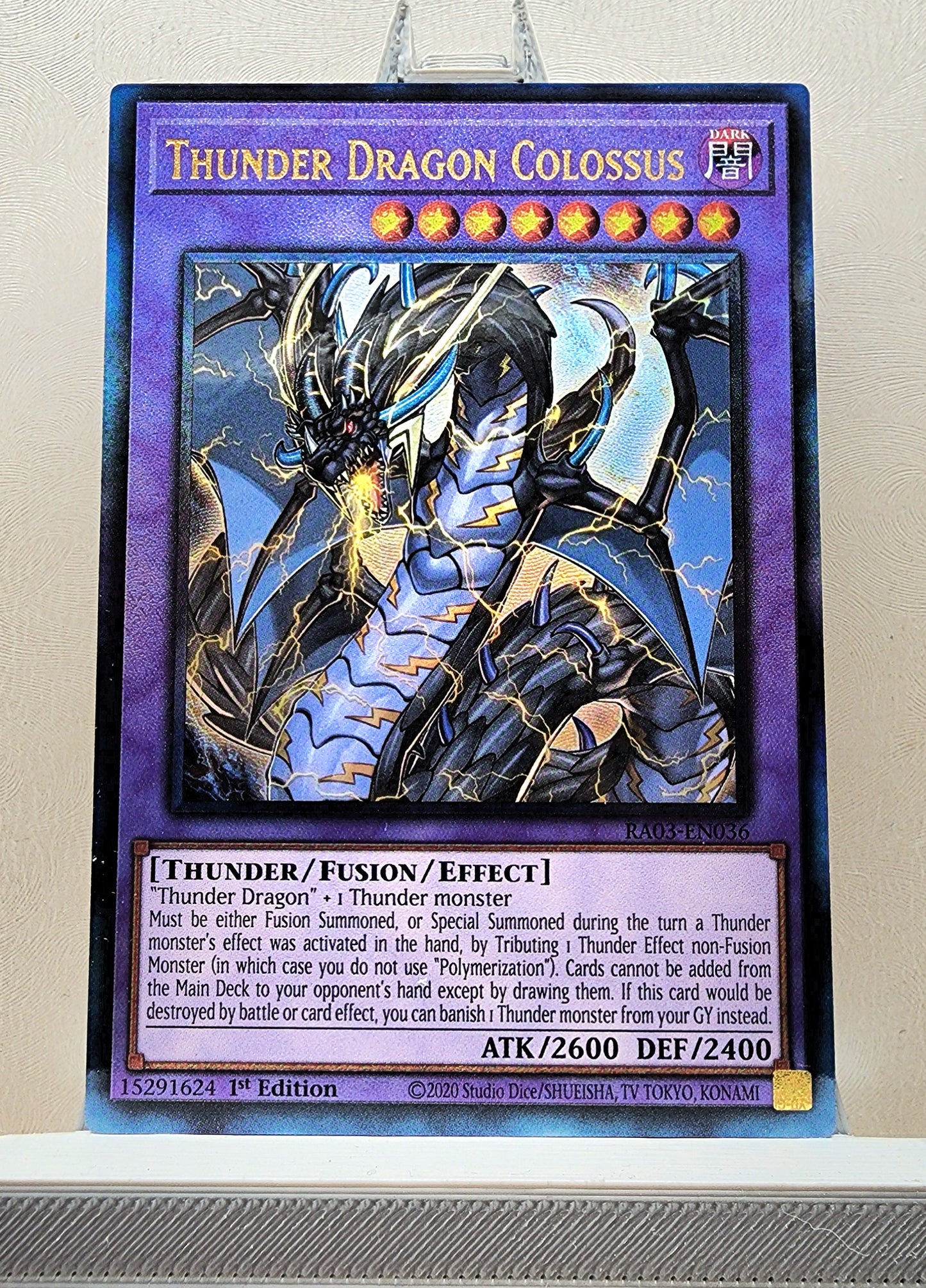 Yugioh! 1x Thunder Dragon Colossus (RA03 - Prismatic Ultimate Rare) 1st Edition