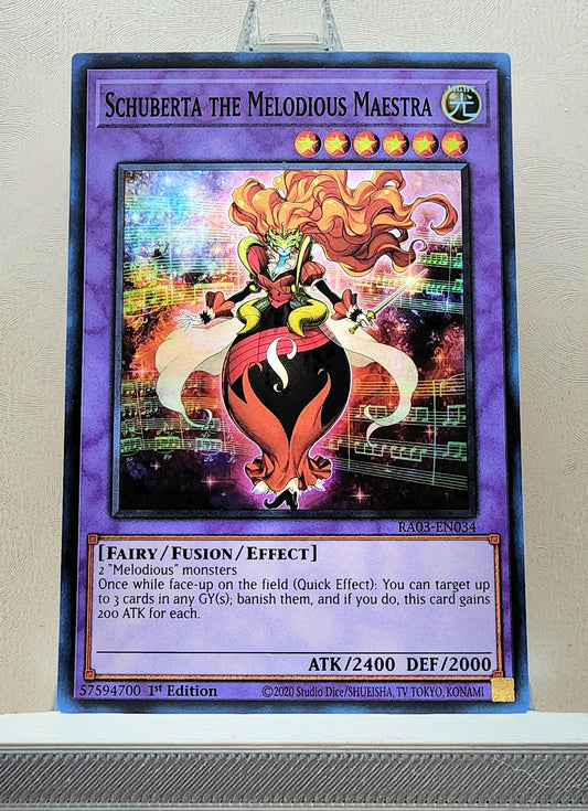 Yugioh! 1x Schuberta the Melodious Maestra (RA03 - Super Rare) 1st Edition