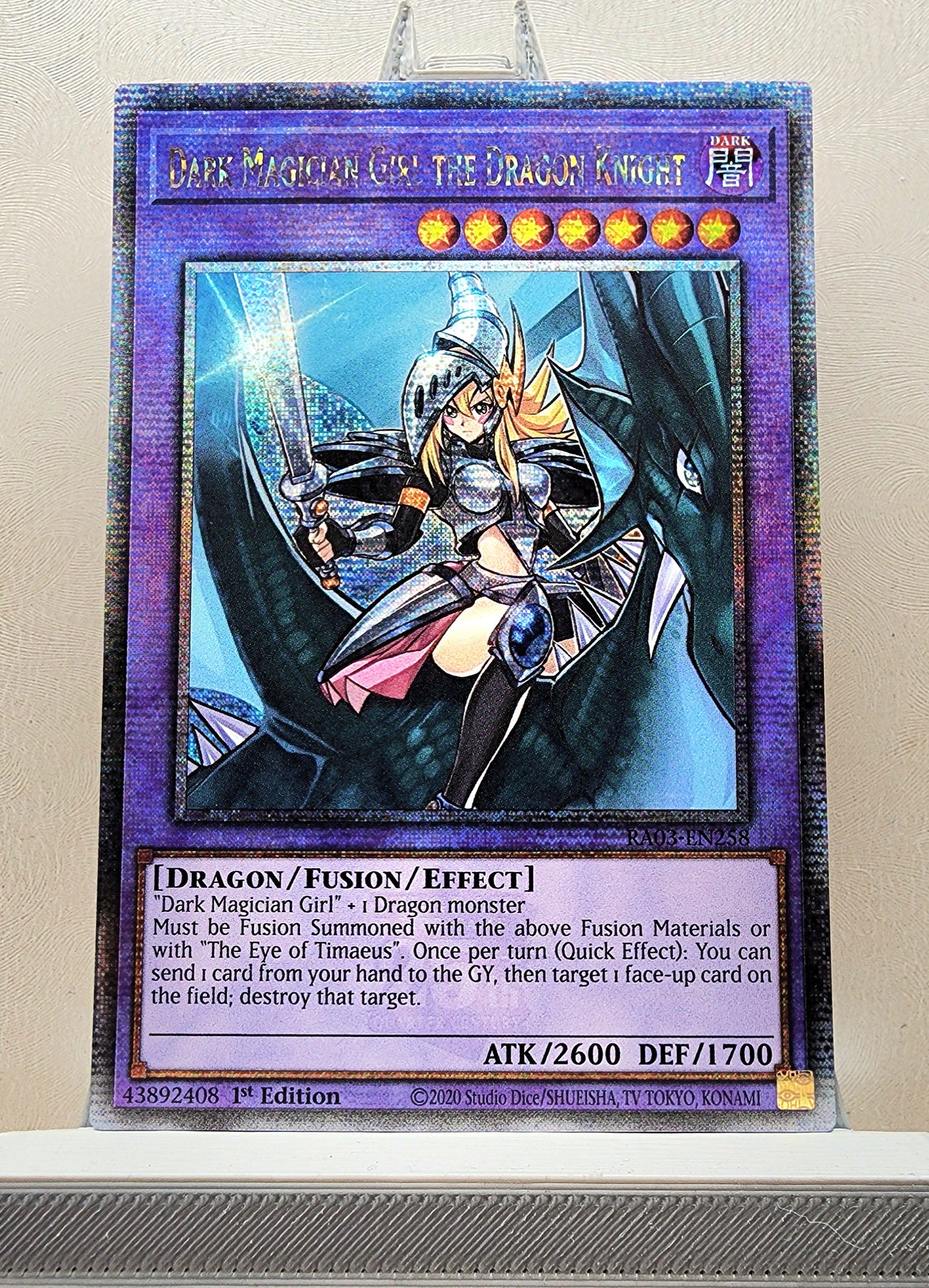 Yugioh! 1x Dark Magician Girl the Dragon Knight (RA03 - Quarter Century Secret Rare) 1st Edition