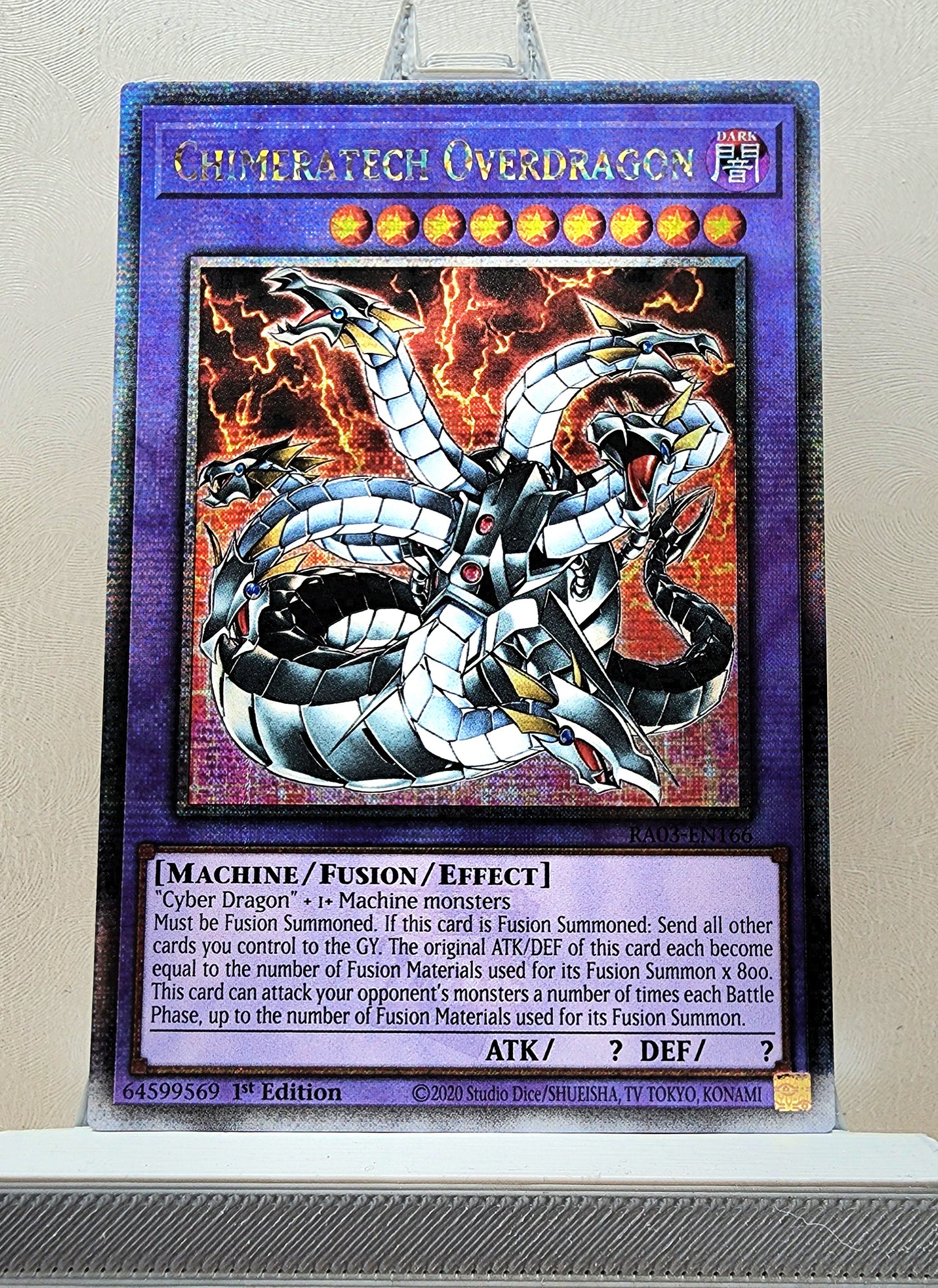 Yugioh! 1x Chimeratech Overdragon (RA03 - Quarter Century Secret Rare) 1st Edition