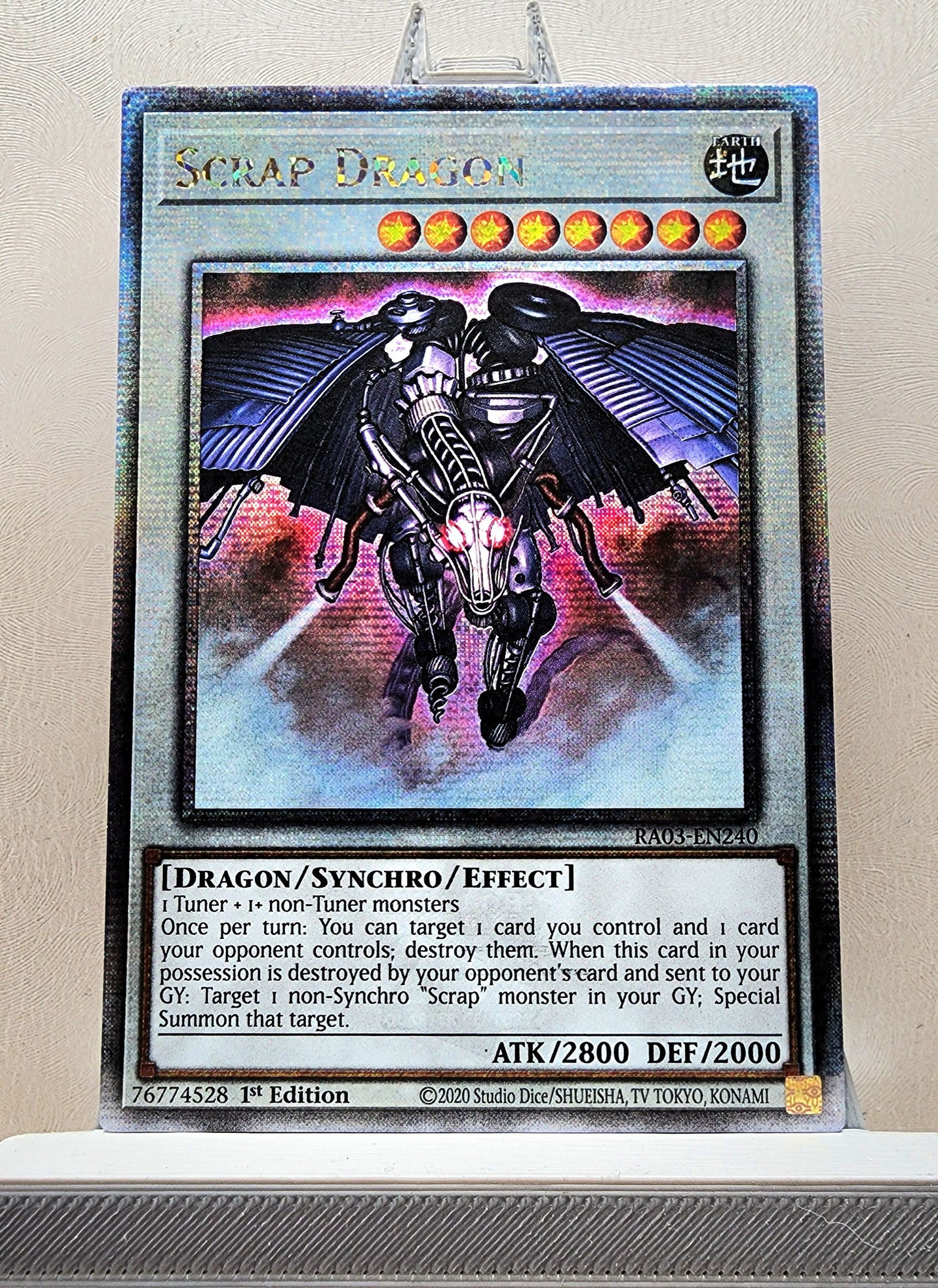 Yugioh! 1x Scrap Dragon (RA03 - Quarter Century Secret Rare) 1st Edition