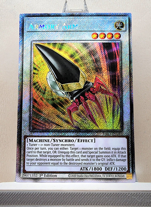 Yugioh! 1x Armory Arm (RA03 - Platinum Secret Rare) 1st Edition