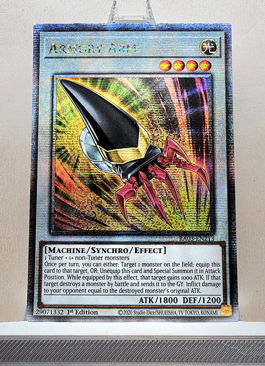 Yugioh! 1x Armory Arm (RA03 - Quarter Century Secret Rare) 1st Edition