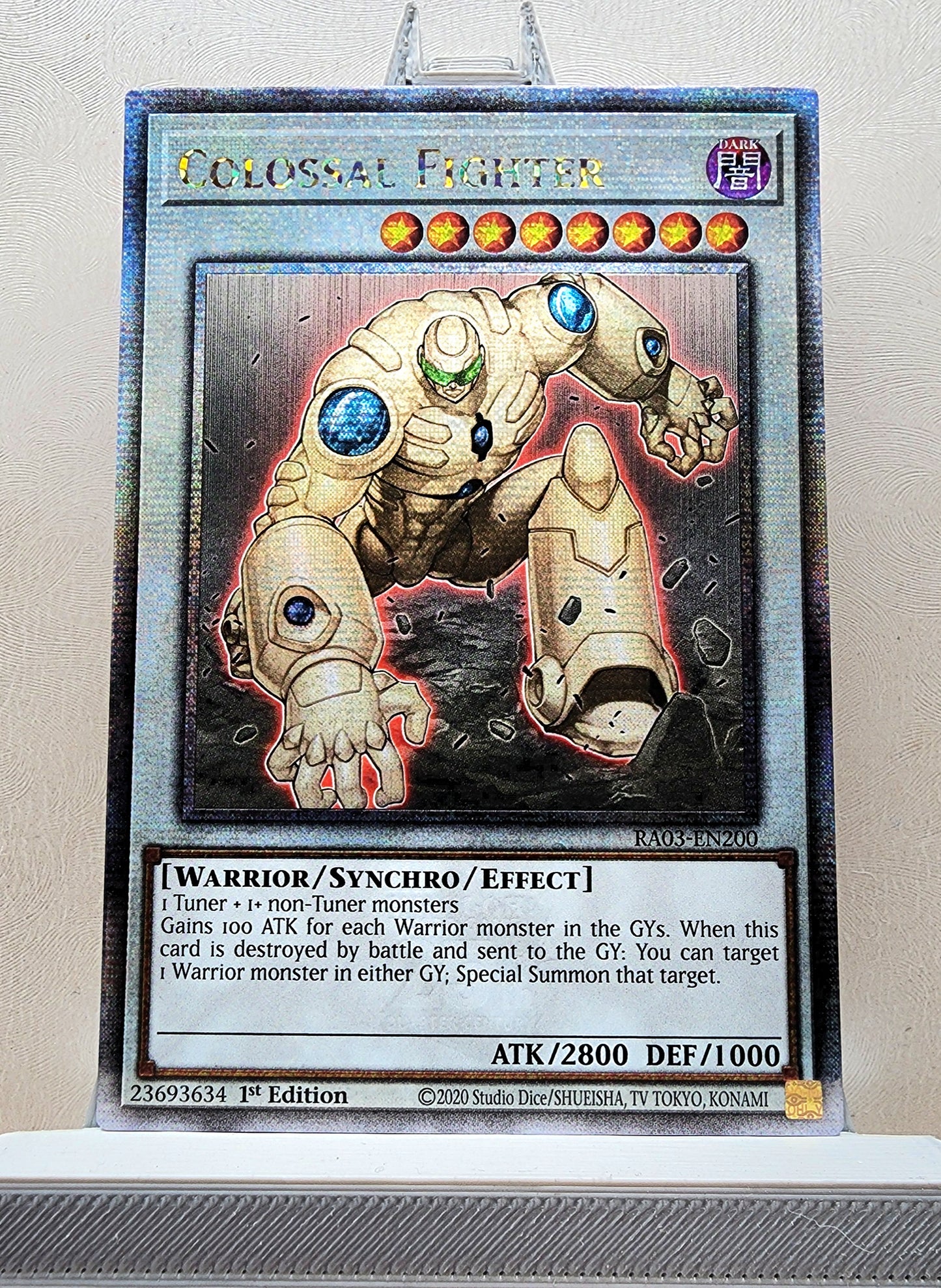 Yugioh! 1x Colossal Fighter (RA03 - Quarter Century Secret Rare) 1st Edition