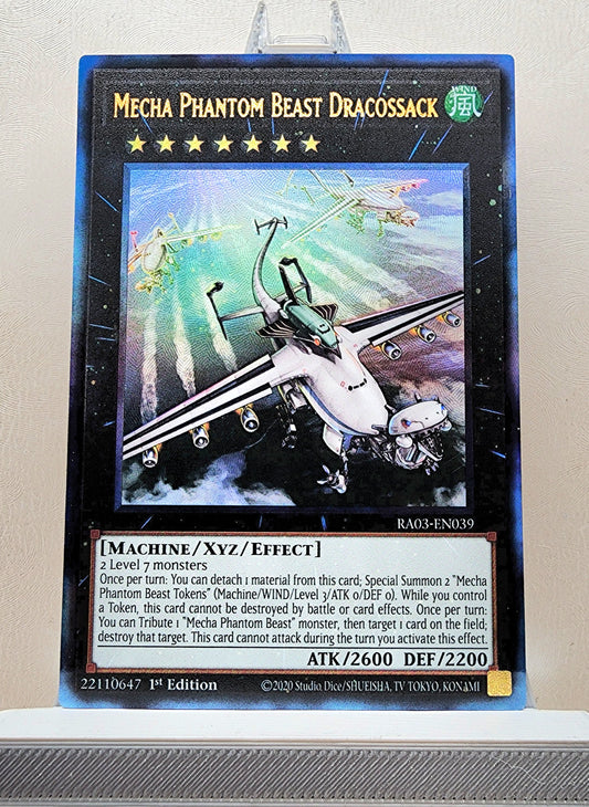 Yugioh! 1x Mecha Phantom Beast Dracossack (RA03 - Prismatic Ultimate Rare) 1st Edition