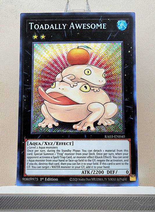 Yugioh! 1x Toadally Awesome (RA03 - Secret Rare) 1st Edition