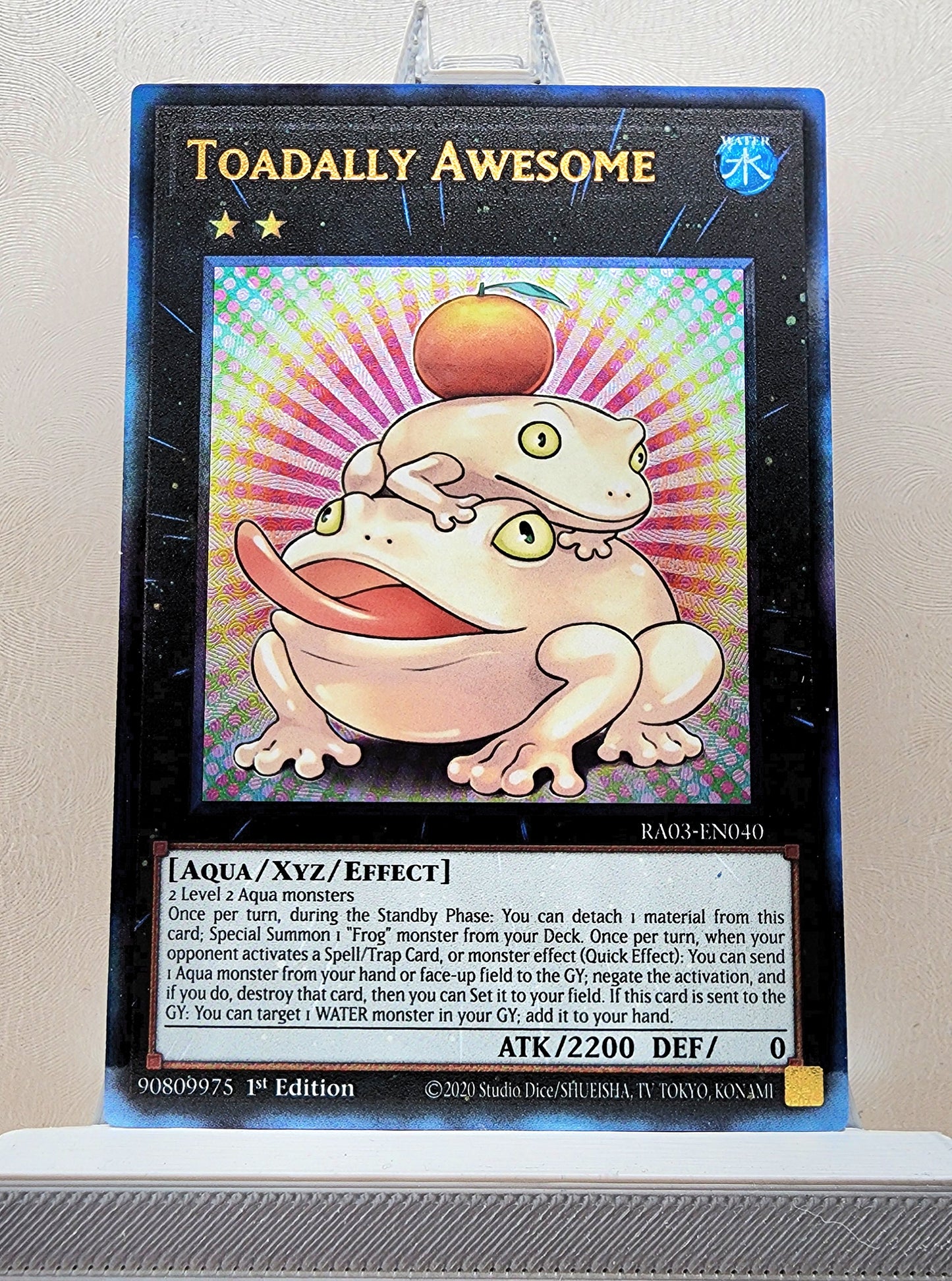 Yugioh! 1x Toadally Awesome (RA03 - Prismatic Ultimate Rare) 1st Edition