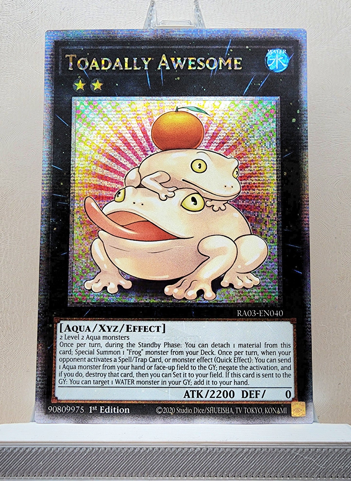 Yugioh! 1x Toadally Awesome (RA03 - Quarter Century Secret Rare) 1st Edition