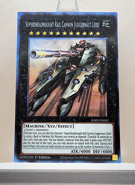 Yugioh! 1x Superdreadnought Rail Cannon Juggernaut Liebe (RA03 - Prismatic Collectors Rare) 1st Edition