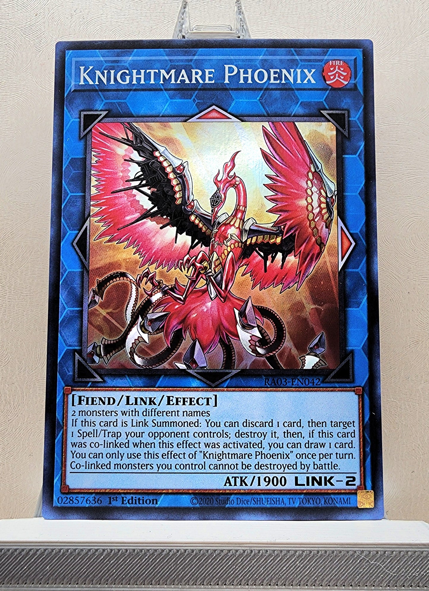 Yugioh! 1x Knightmare Phoenix (RA03 - Super Rare) 1st Edition