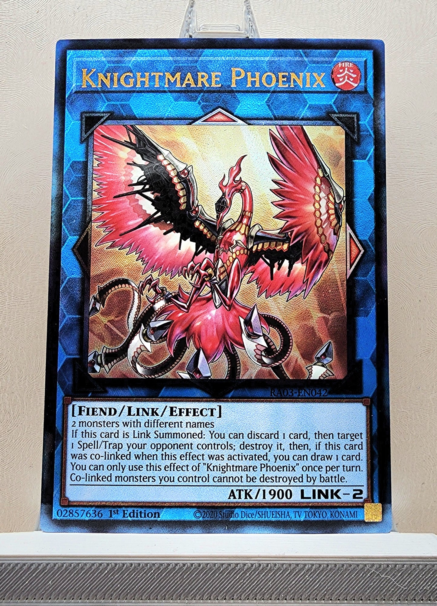 Yugioh! 1x Knightmare Phoenix (RA03 - Prismatic Ultimate Rare) 1st Edition