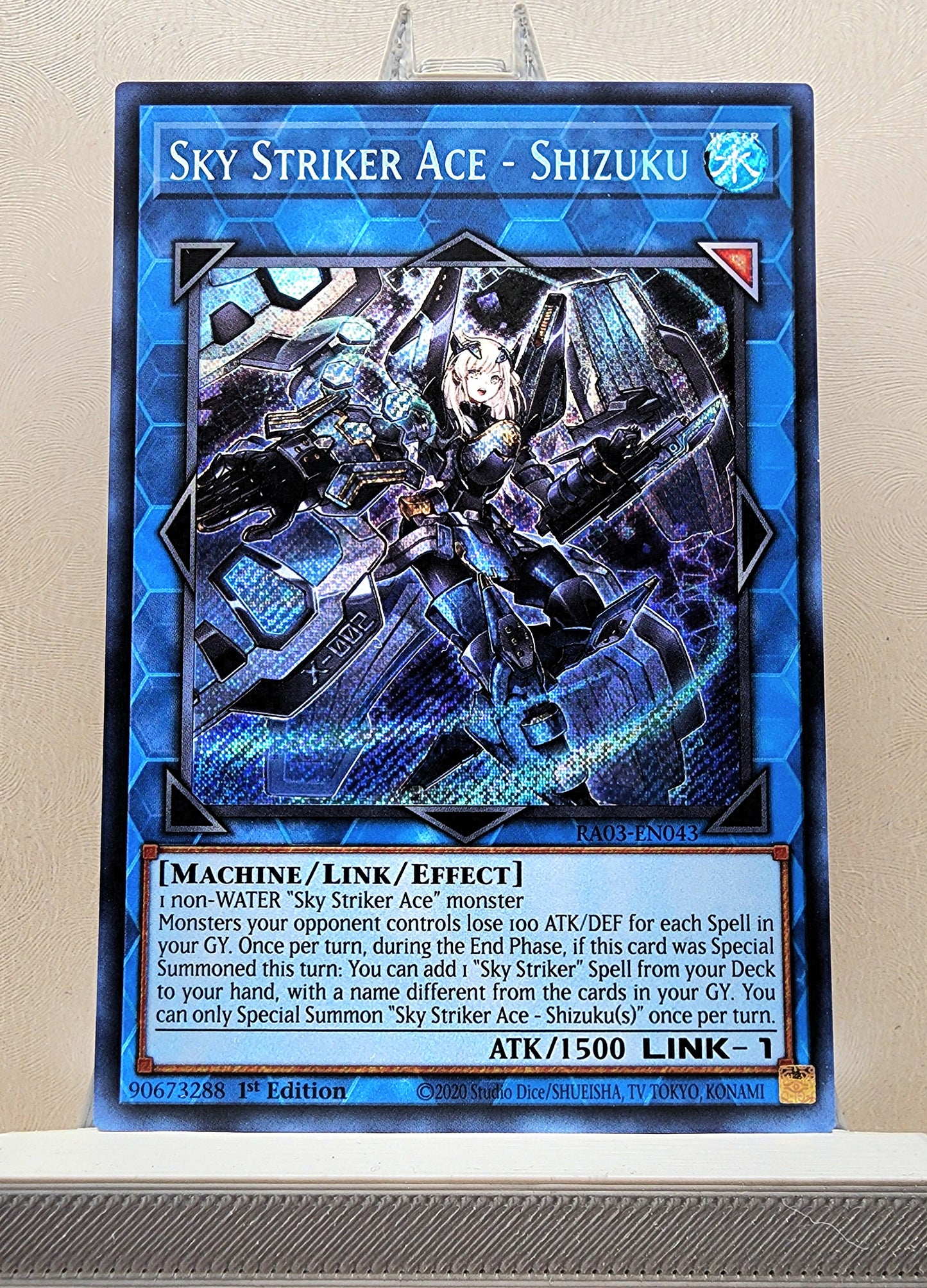 Yugioh! 1x Sky Striker Ace - Shizuku (RA03 - Secret Rare) 1st Edition