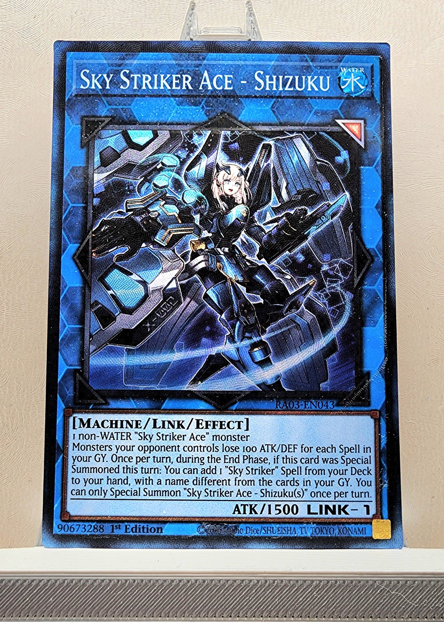 Yugioh! 1x Sky Striker Ace - Shizuku (RA03 - Prismatic Collectors Rare) 1st Edition