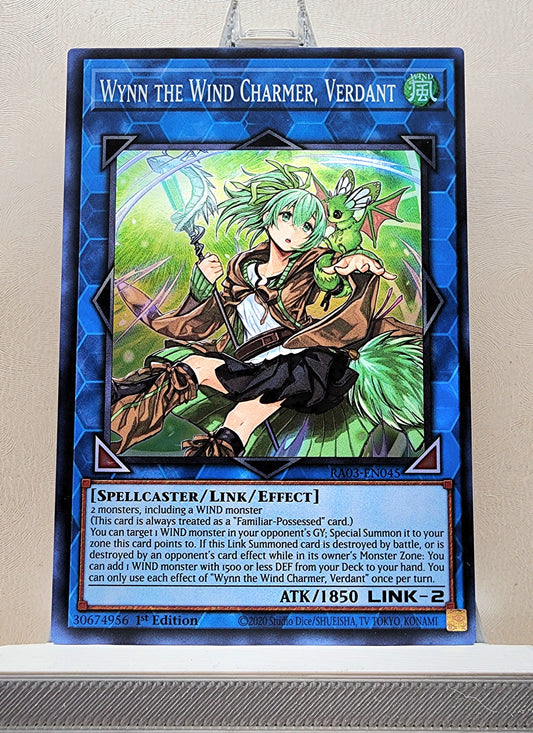 Yugioh! 1x Wynn the Wind Charmer, Verdant (RA03 - Super Rare) 1st Edition