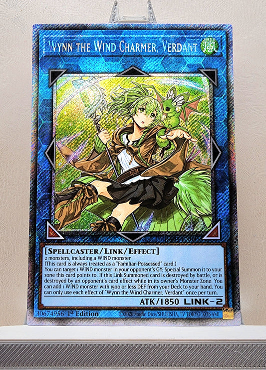 Yugioh! 1x Wynn the Wind Charmer, Verdant (RA03 - Platinum Secret Rare) 1st Edition