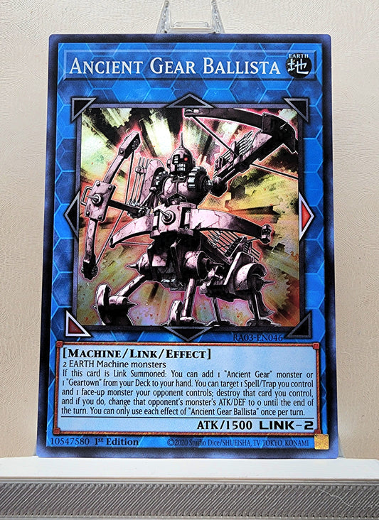 Yugioh! 1x Ancient Gear Ballista (RA03 - Super Rare) 1st Edition