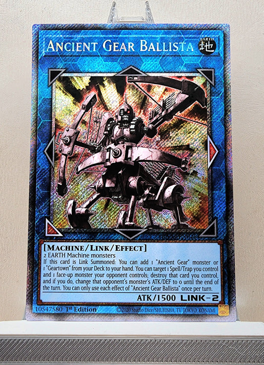 Yugioh! 1x Ancient Gear Ballista (RA03 - Platinum Secret Rare) 1st Edition