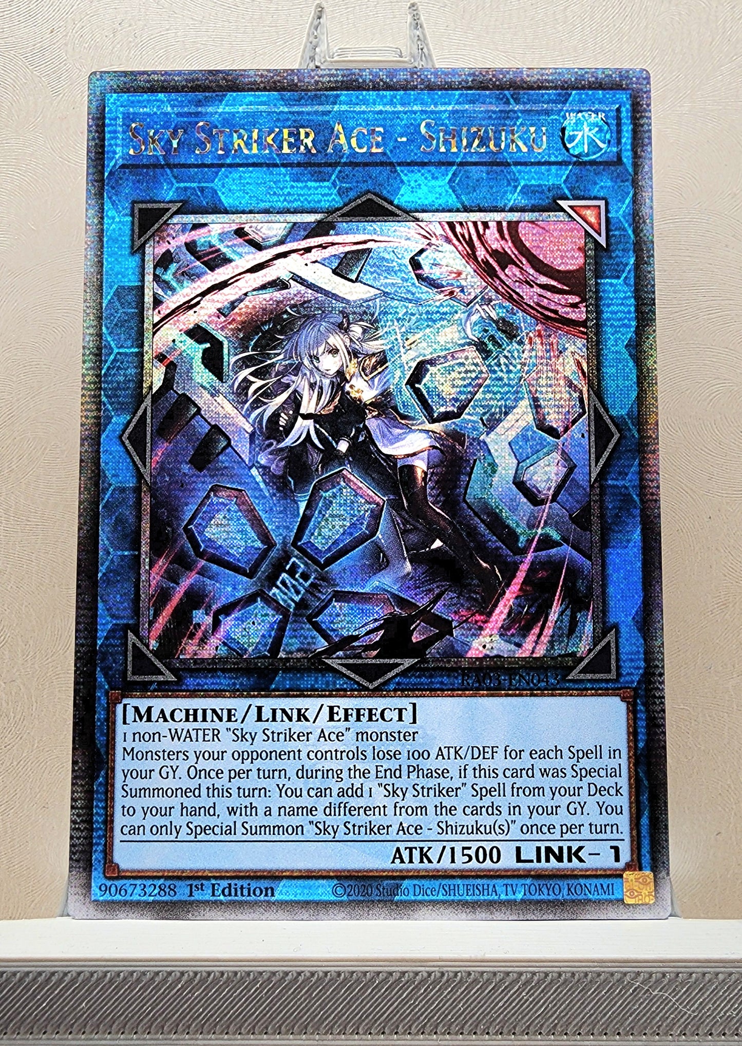 Yugioh! 1x Sky Striker Ace - Shizuku Alt Art (RA03 - Quarter Century Secret Rare) 1st Edition