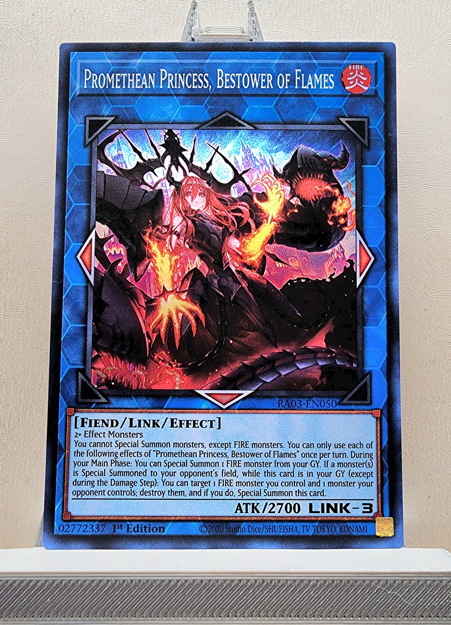 Yugioh! 1x Promethean Princess, Bestower of Flames (RA03 - Super Rare) 1st Edition