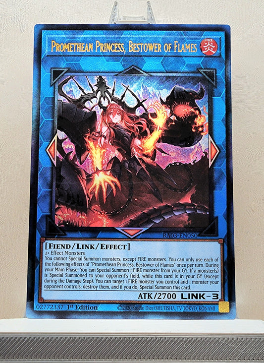 Yugioh! 1x Promethean Princess, Bestower of Flames (RA03 - Prismatic Ultimate Rare) 1st Edition