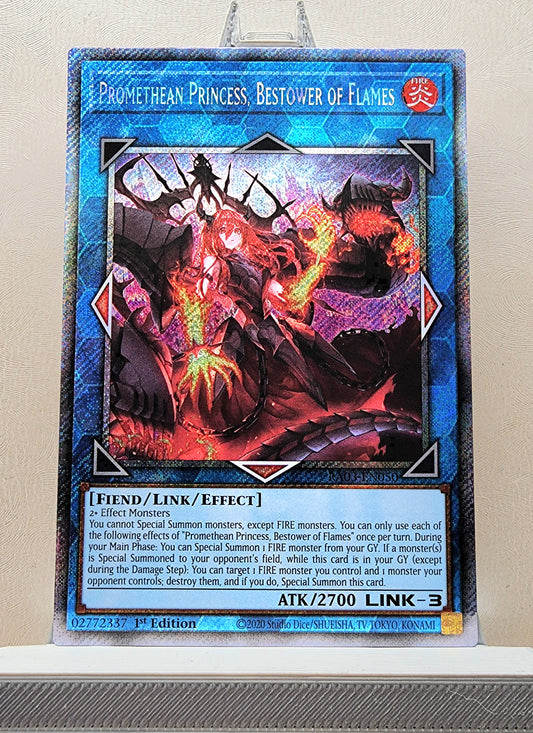 Yugioh! 1x Promethean Princess, Bestower of Flames (RA03 - Platinum Secret Rare) 1st Edition