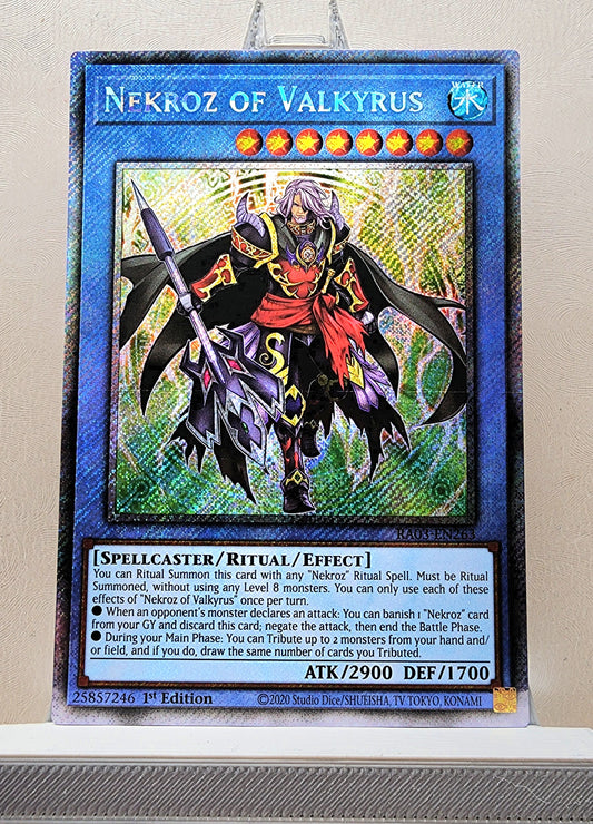 Yugioh! 1x Nekroz of Valkyrus (RA03 - Platinum Secret Rare) 1st Edition