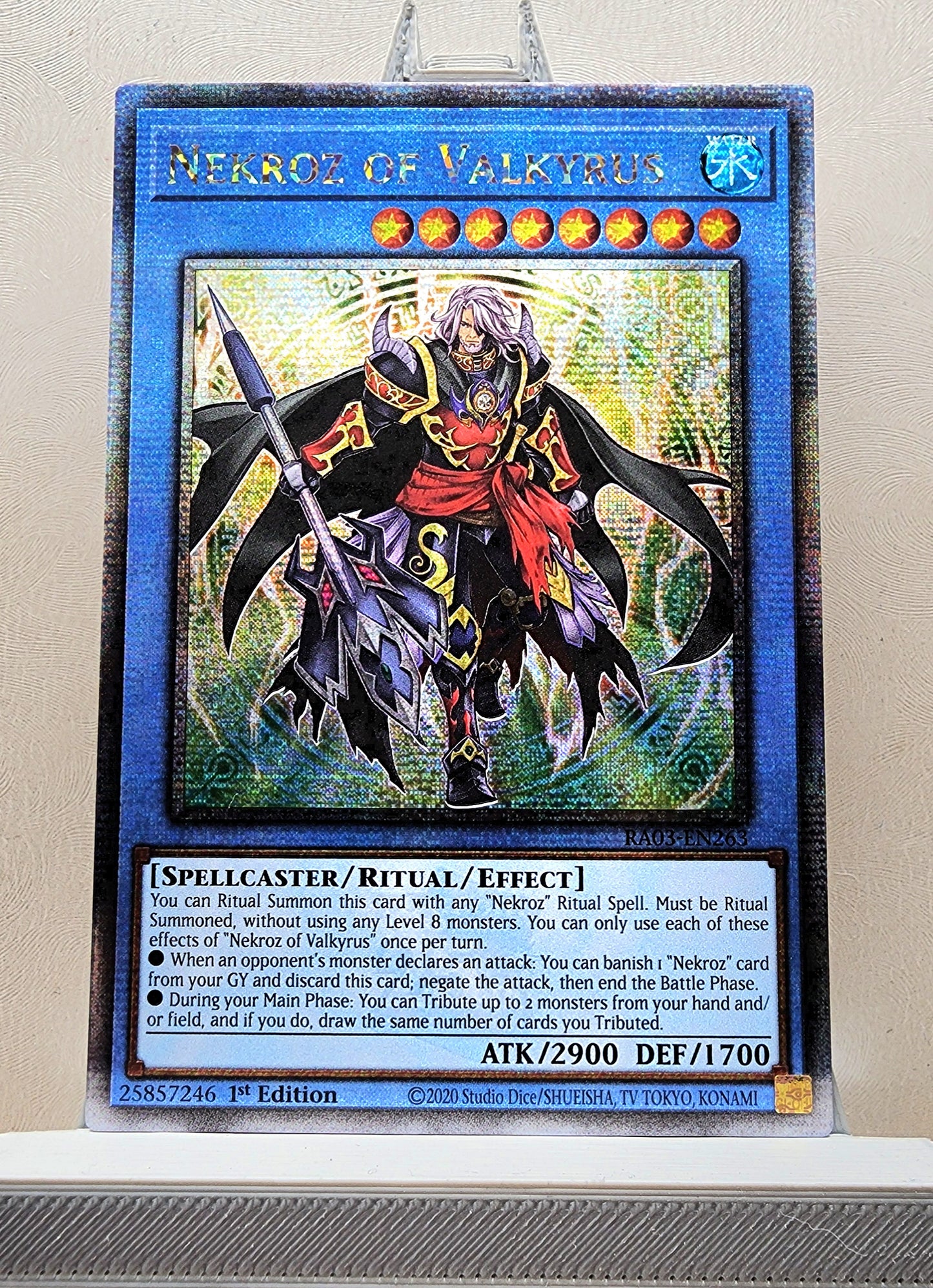 Yugioh! 1x Nekroz of Valkyrus (RA03 - Quarter Century Secret Rare) 1st Edition