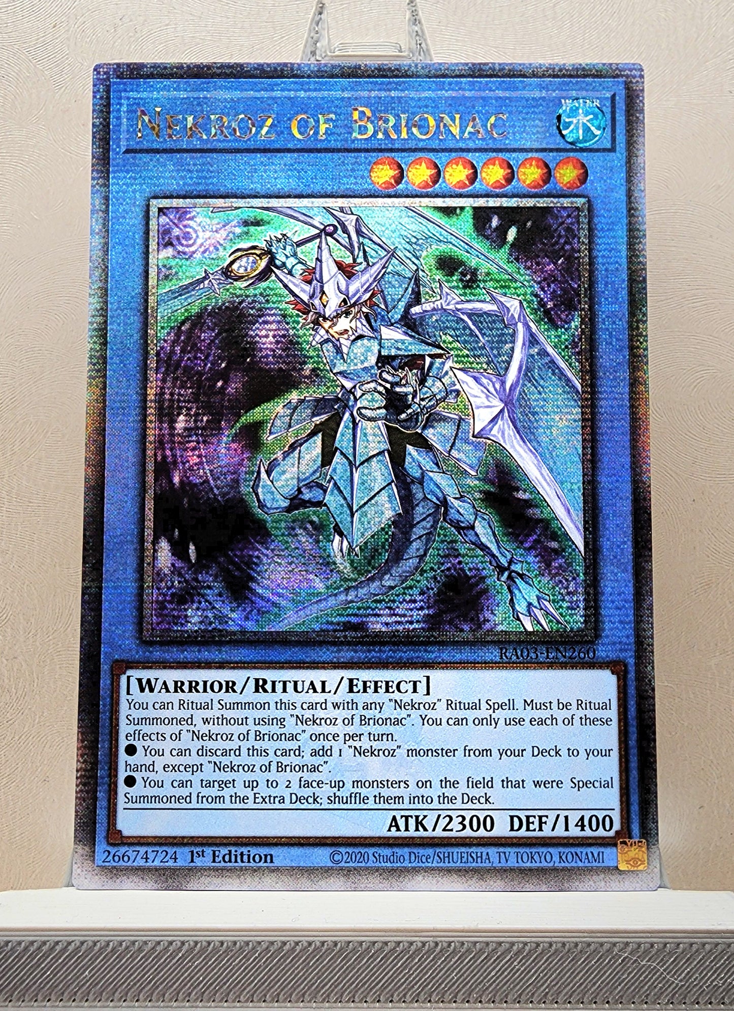 Yugioh! 1x Nekroz of Brionac (RA03 - Quarter Century Secret Rare) 1st Edition