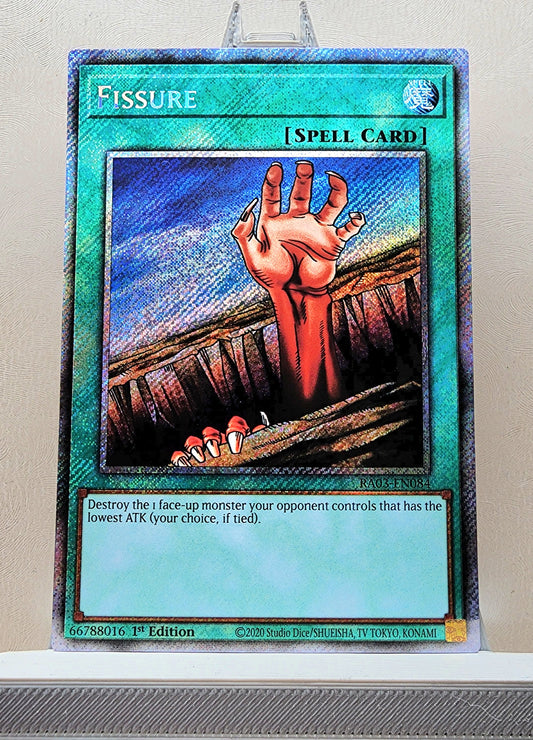 Yugioh! 1x Fissure (RA03 - Platinum Secret Rare) 1st Edition