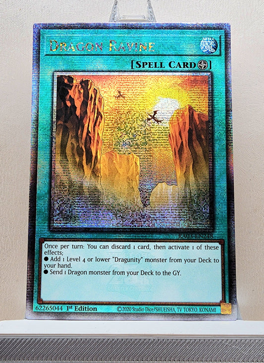 Yugioh! 1x Dragon Ravine (RA03 - Quarter Century Secret Rare) 1st Edition