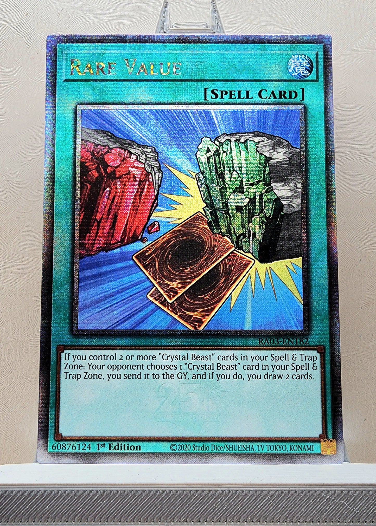 Yugioh! 1x Rare Value (RA03 - Quarter Century Secret Rare) 1st Edition