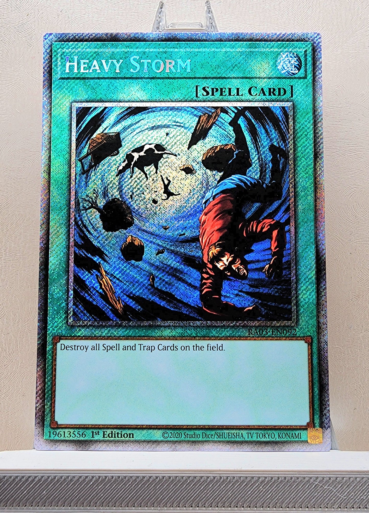 Yugioh! 1x Heavy Storm (RA03 - Platinum Secret Rare) 1st Edition