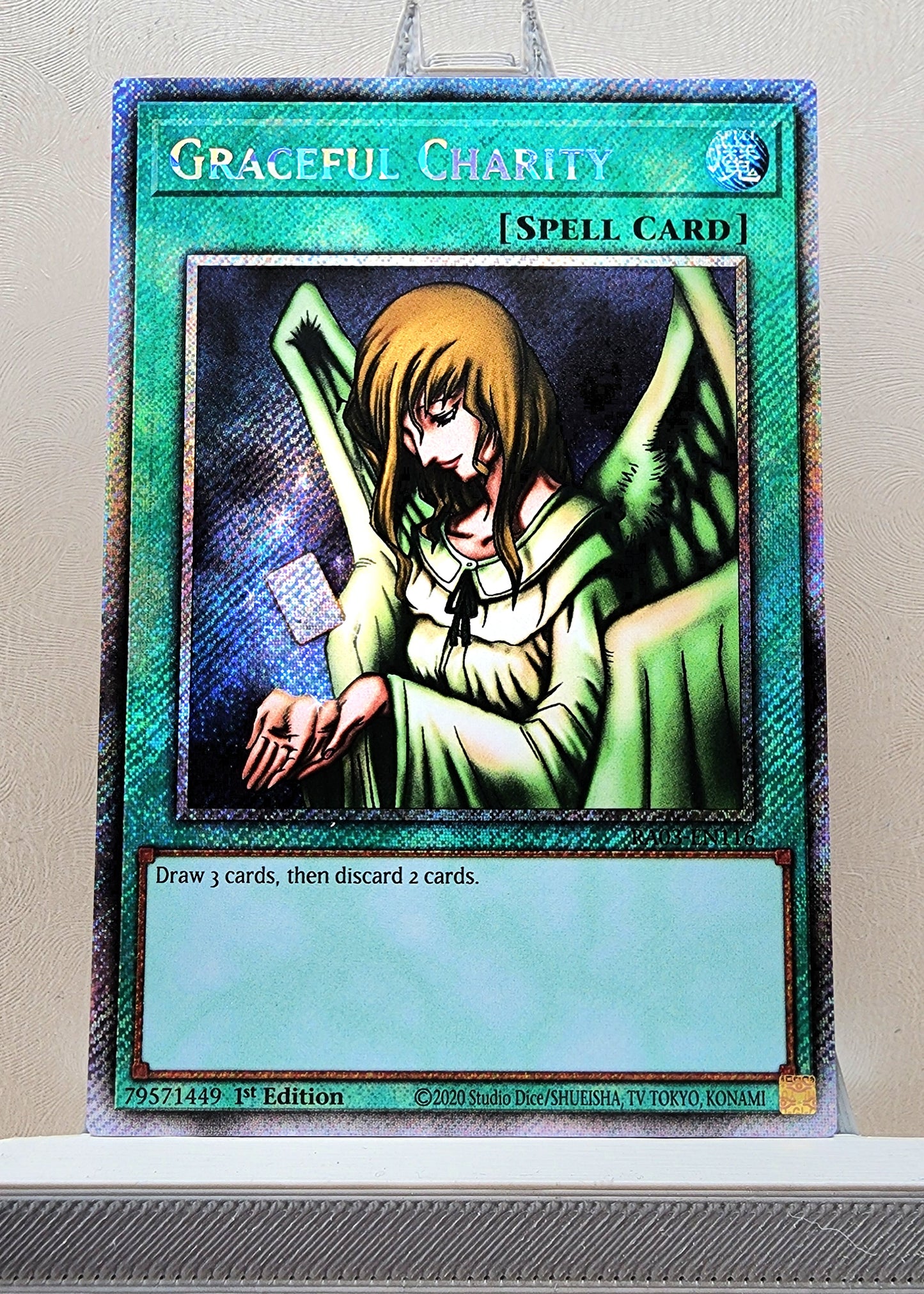 Yugioh! 1x Graceful Charity (RA03 - Platinum Secret Rare) 1st Edition