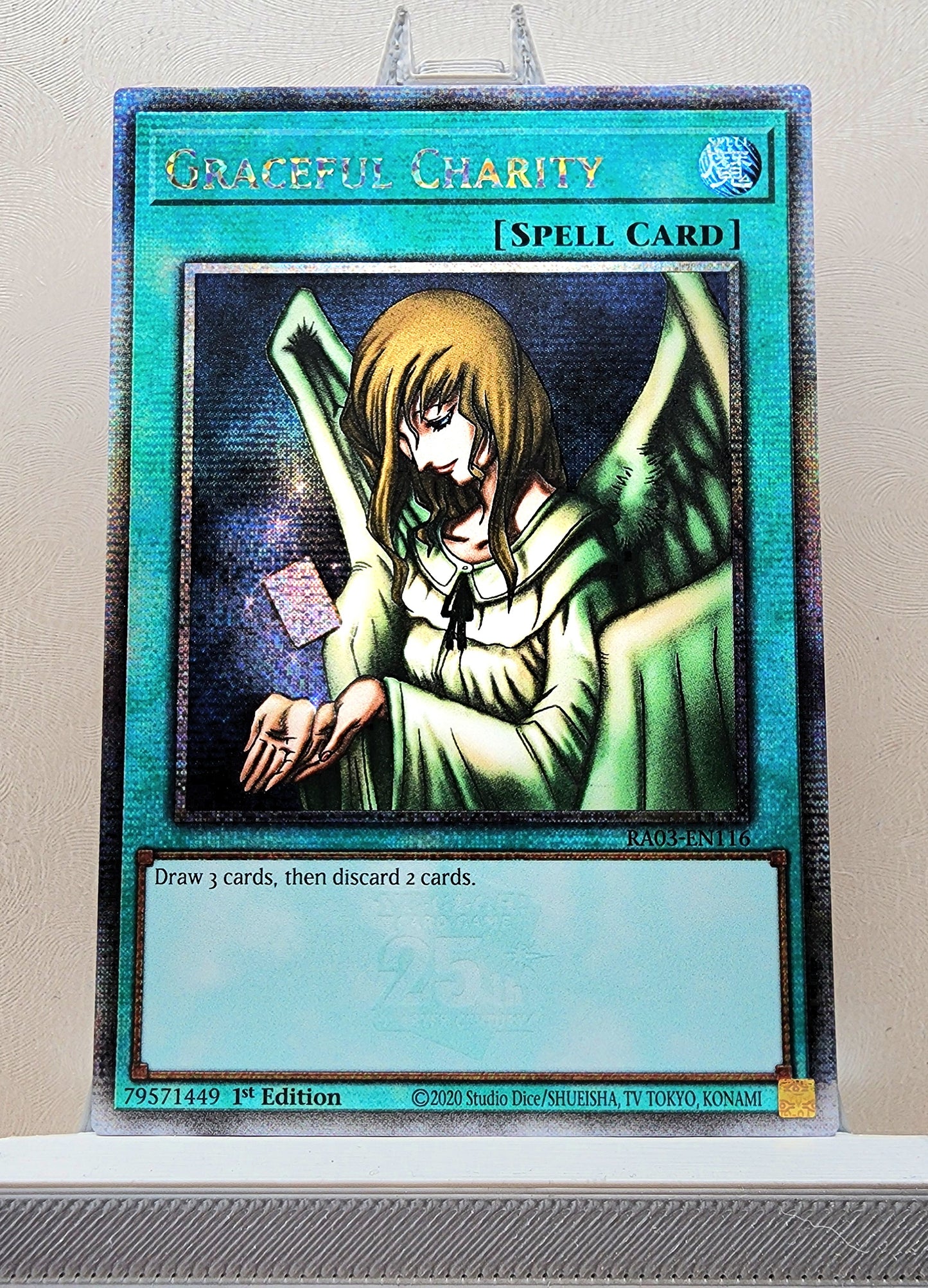 Yugioh! 1x Graceful Charity (RA03 - Quarter Century Secret Rare) 1st Edition