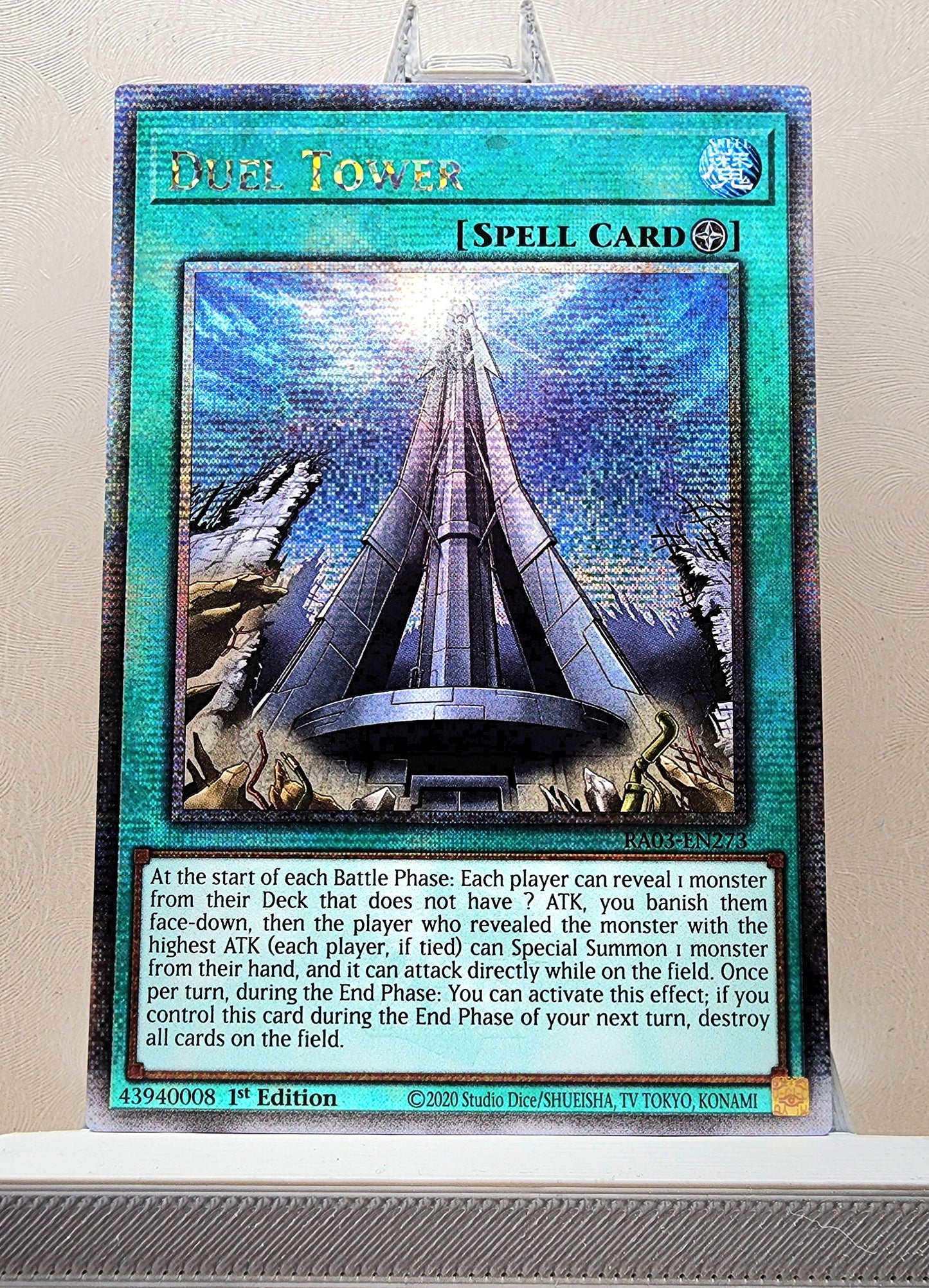 Yugioh! 1x Duel Tower (RA03 - Quarter Century Secret Rare) 1st Edition