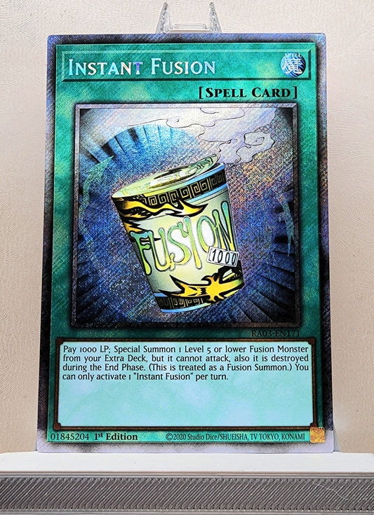 Yugioh! 1x Instant Fusion (RA03 - Platinum Secret Rare) 1st Edition