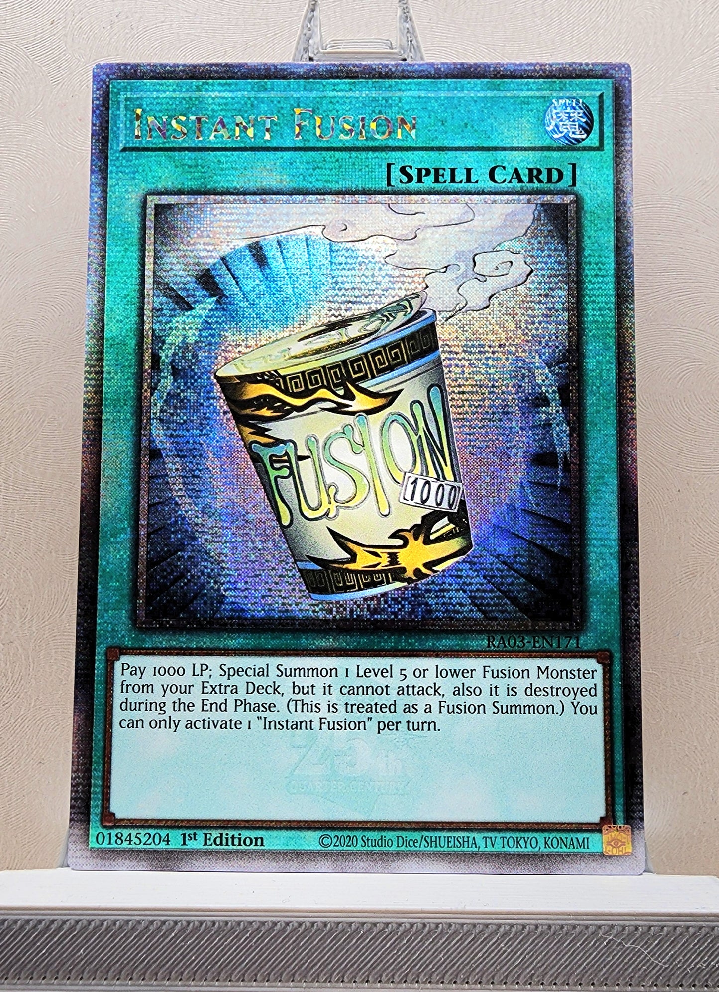 Yugioh! 1x Instant Fusion (RA03 - Quarter Century Secret Rare) 1st Edition