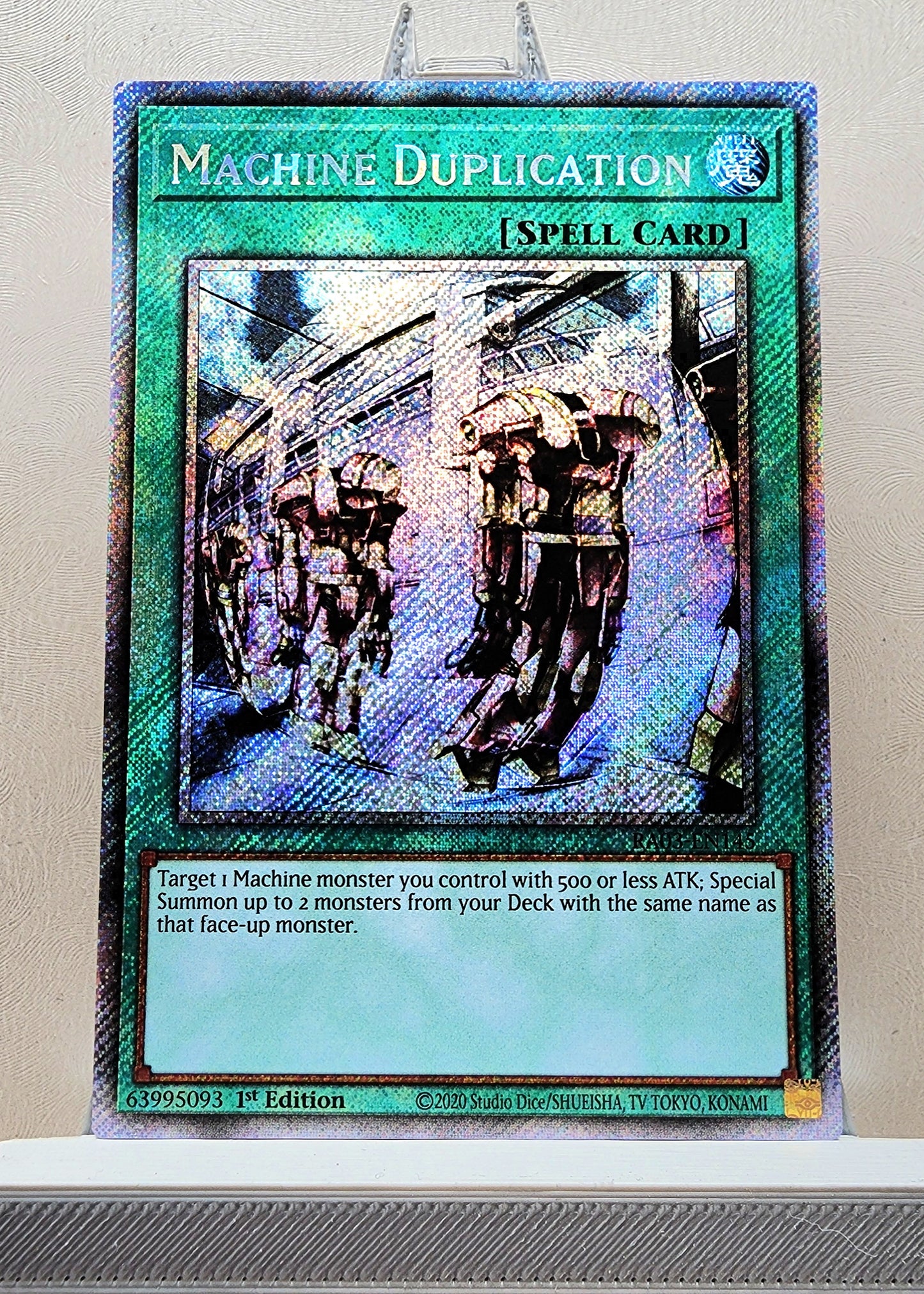 Yugioh! 1x Machine Duplication (RA03 - Platinum Secret Rare) 1st Edition