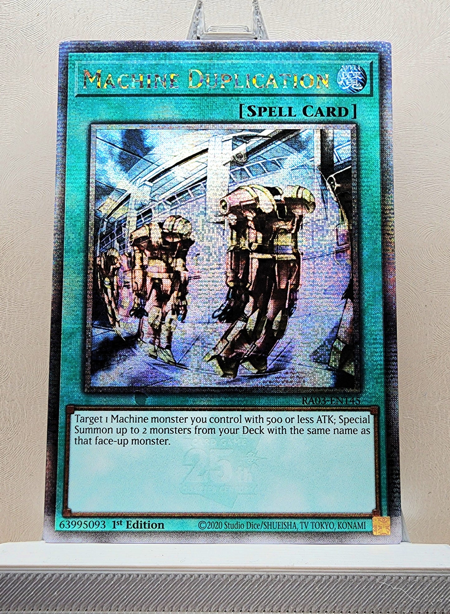 Yugioh! 1x Machine Duplication (RA03 - Quarter Century Secret Rare) 1st Edition