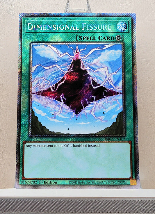 Yugioh! 1x Dimensional Fissure (RA03 - Platinum Secret Rare) 1st Edition