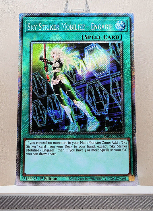 Yugioh! 1x Sky Striker Mobilize - Engage (RA03 - Platinum Secret Rare) 1st Edition