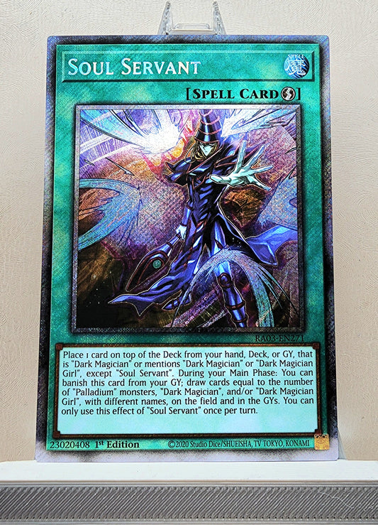 Yugioh! 1x Soul Servant (RA03 - Platinum Secret Rare) 1st Edition