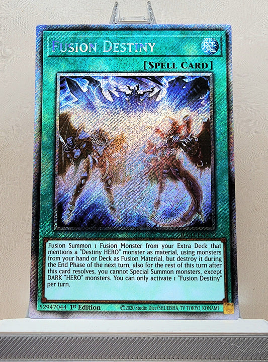 Yugioh! 1x Fusion Destiny (RA03 - Platinum Secret Rare) 1st Edition