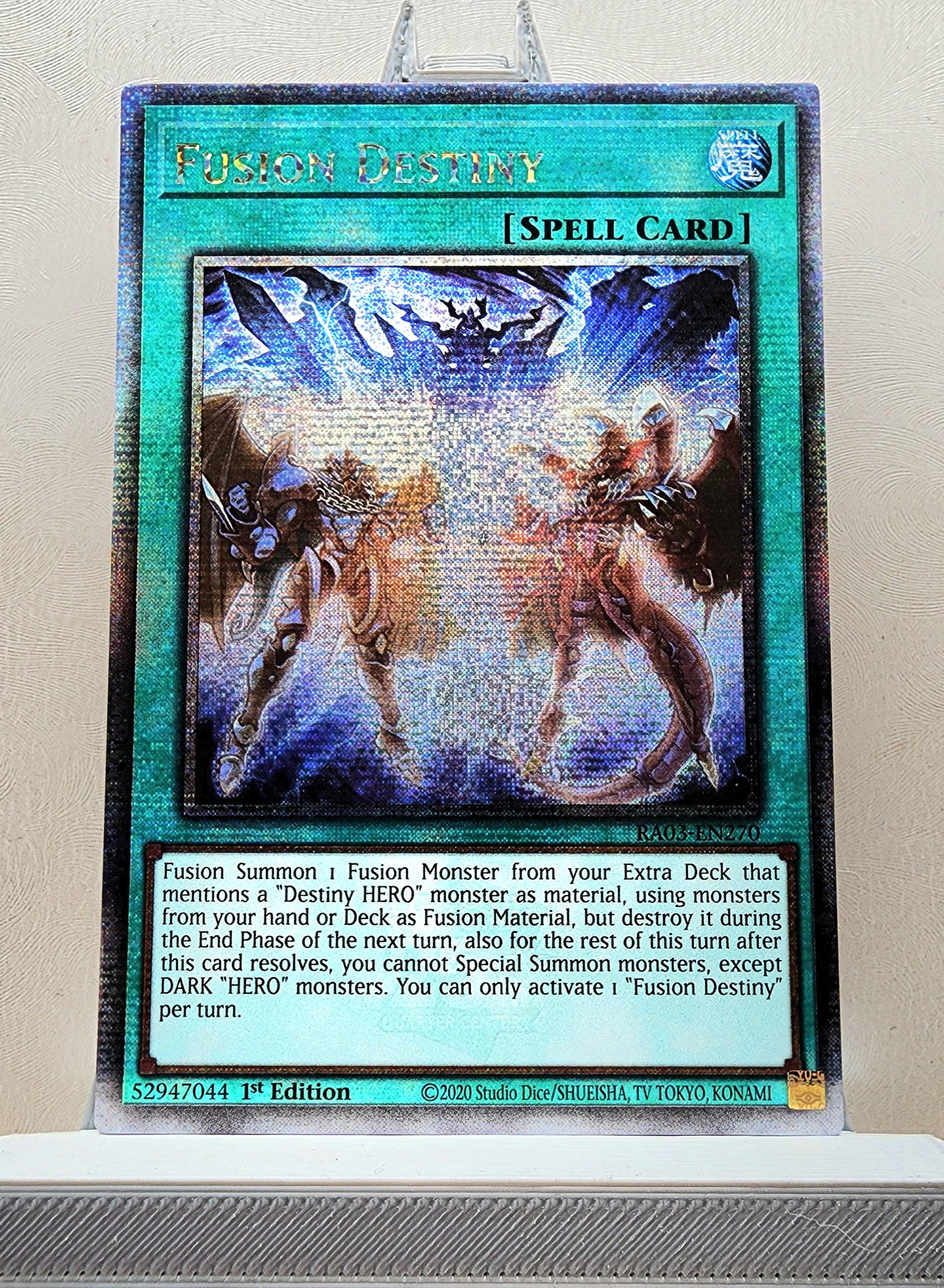 Yugioh! 1x Fusion Destiny (RA03 - Quarter Century Secret Rare) 1st Edition